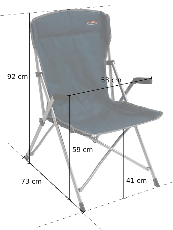 Кресло раскладное Pinguin Guide Chair 48х34х46см Petrol (PNG 641)