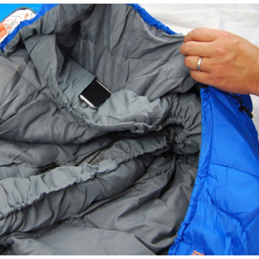Спальний мішок Pinguin Comfort PFM (-1/-7°C), 195 см - Right Zip, Blue