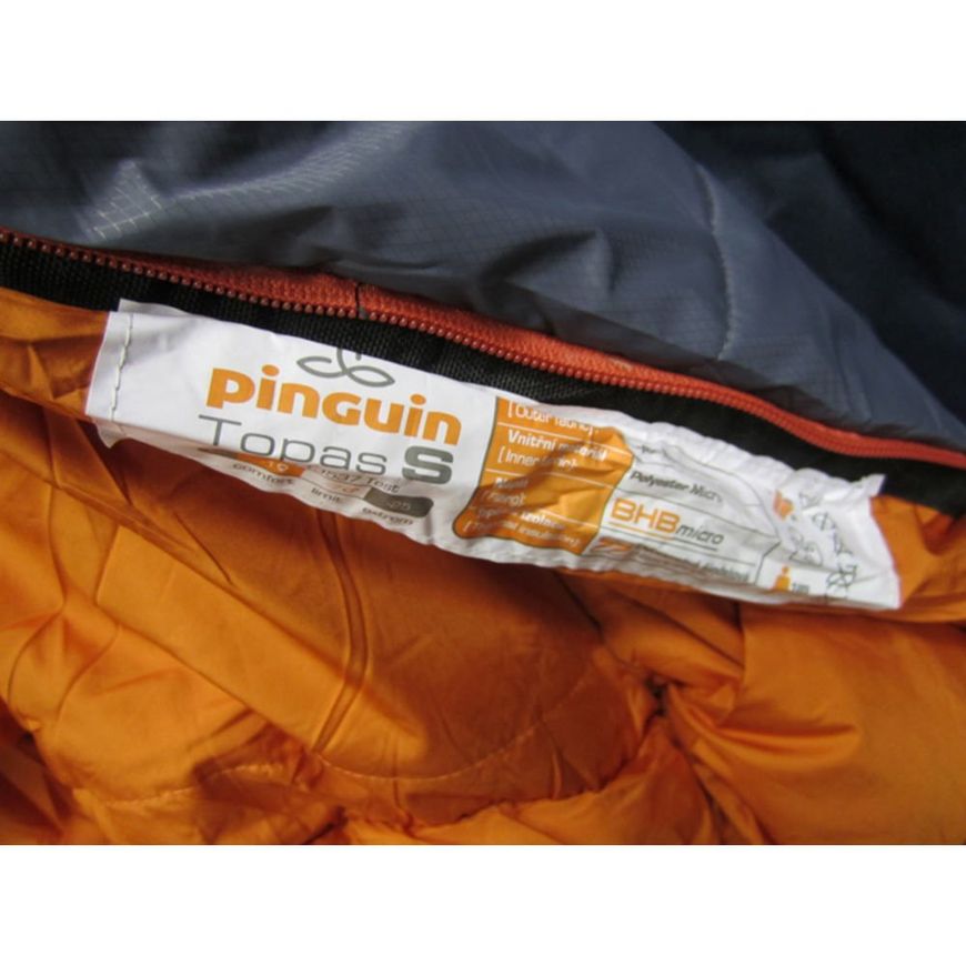 Спальный мешок Pinguin Topas Primaloft (-6°C), 185 см - Left Zip, Grey (PNG 206P.185)
