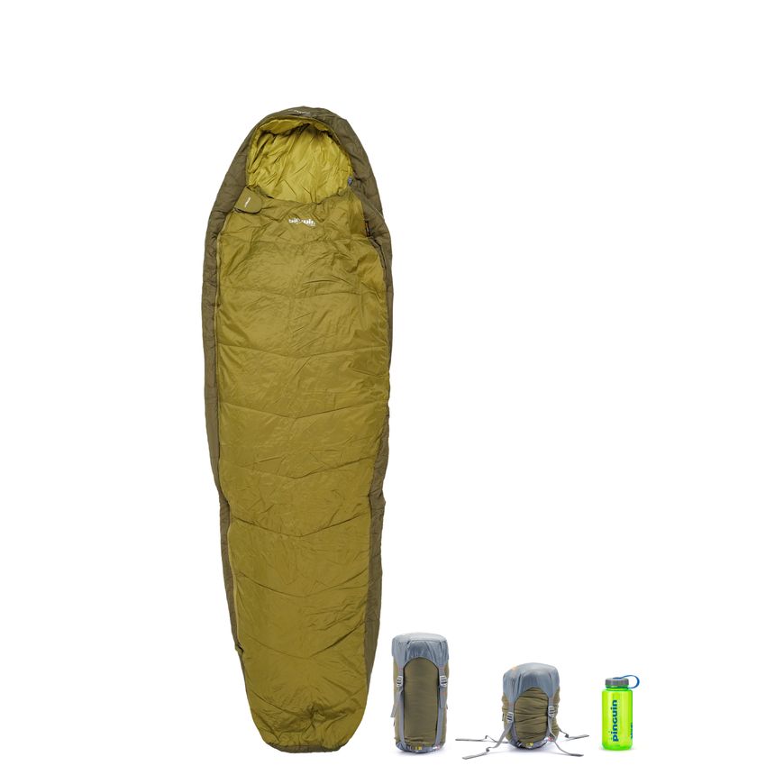 Спальный мешок Pinguin Tramp (11/7°C), 185 см - Right Zip, Khaki (PNG 237245) 2020