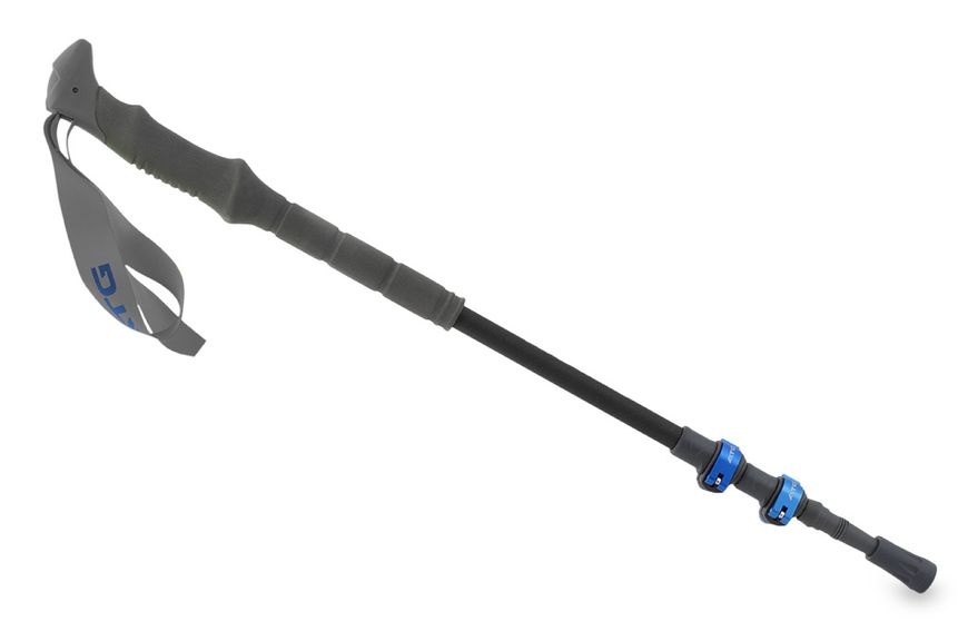 Треккинговые телескопические палки Pinguin Carbon FL Foam, 64 - 135 см, Carbon/Blue (PNG 809152) 2021