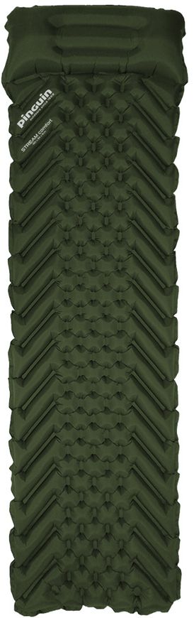 Надувний килимок Pinguin Stream Comfort, 190x55x5см, Khaki