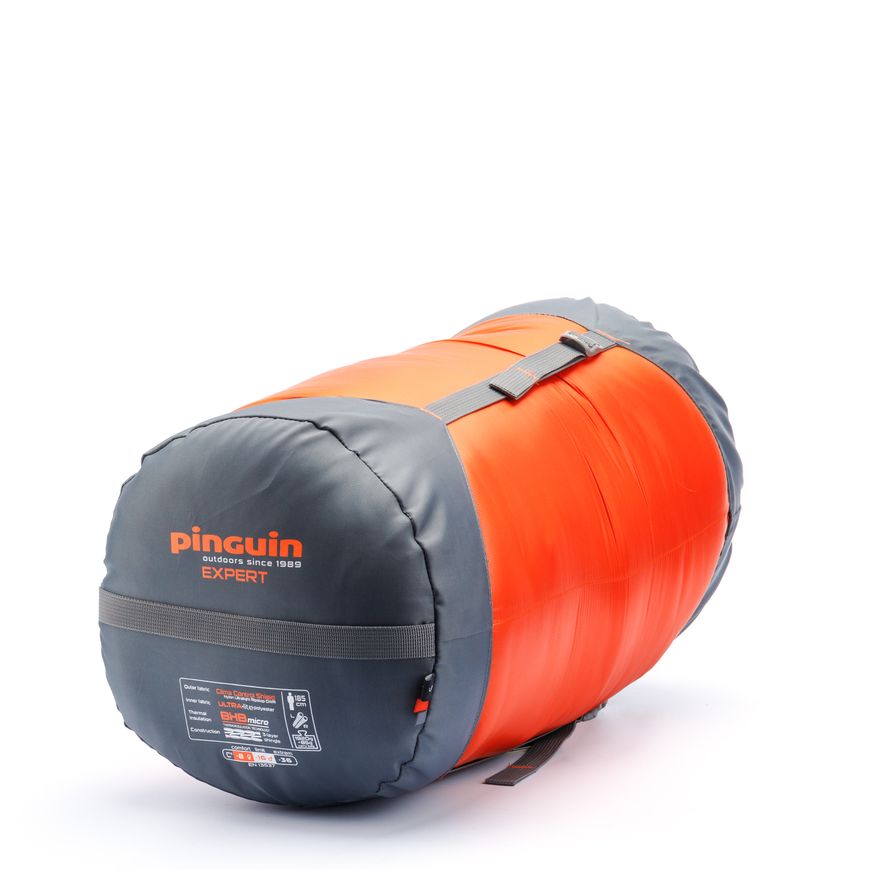 Спальный мешок Pinguin Expert (-8°С/-16°С), 185 см - Left Zip, Orange (PNG 233155) 2020