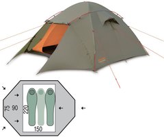 Палатка двухместная Pinguin Taifun 2 Green, 2-3 местная (PNG 134.2)