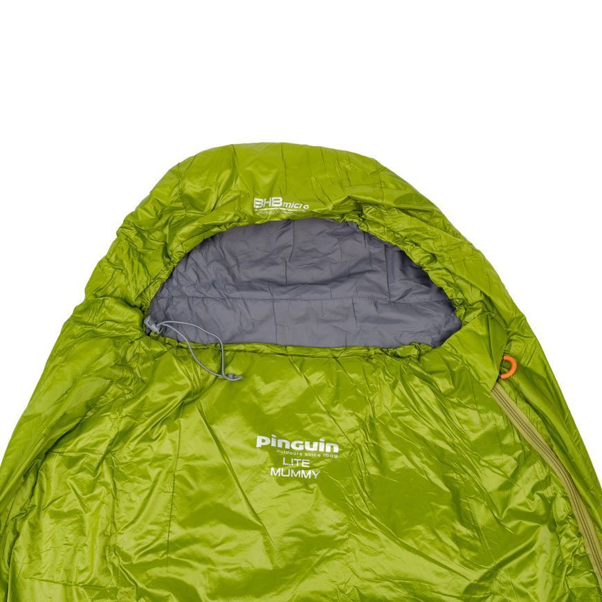 Спальний мішок Pinguin Lite Mummy (14/10&deg;C), 185 см - Right Zip, Khaki (PNG 228243) 2020