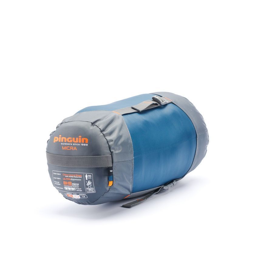 Спальний мішок Pinguin Micra (6/1&deg;C), 185 см - Right Zip, Blue (PNG 230253) 2020